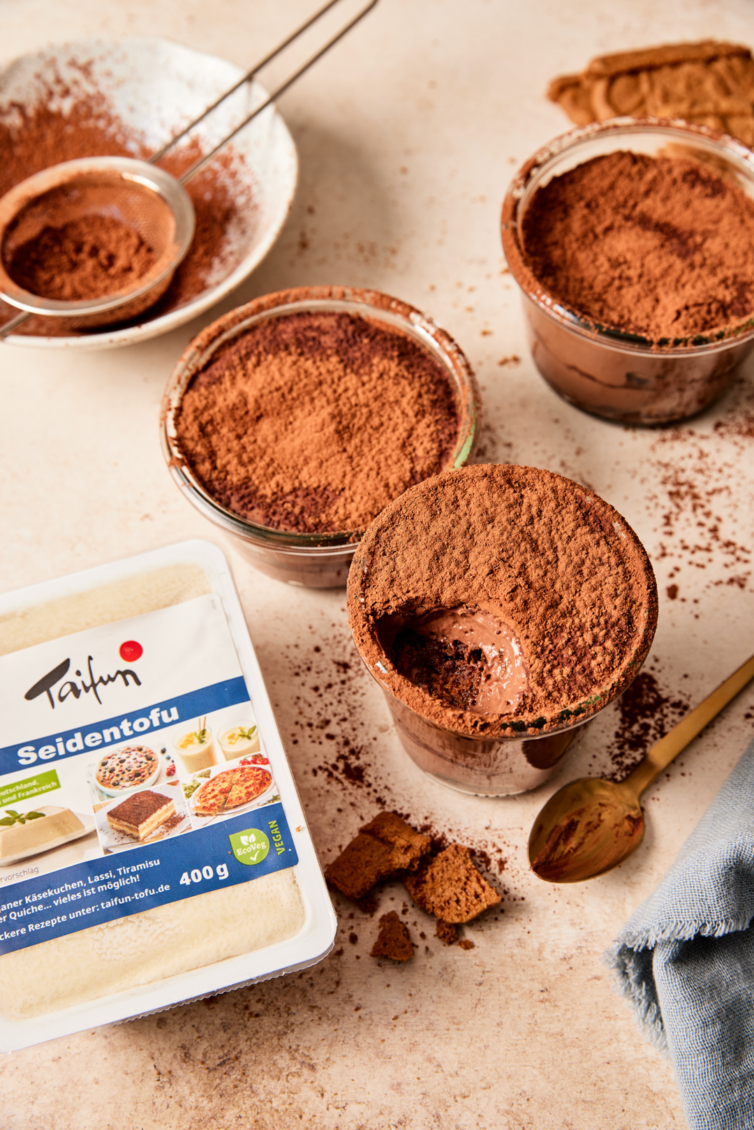 Rezeptfotografie Foodstyling Freiburg Tiramisu vegan